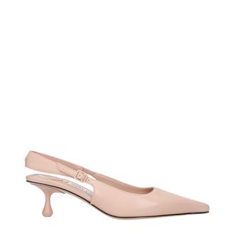 Jimmy Choo London Pink Leather High Heel Womens Pumps