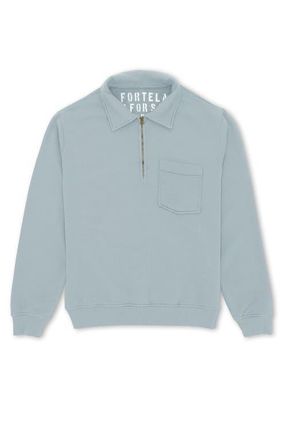 Fortela Cotton Zip-Up Sweatshirt in Dark Grey at Nordstrom, Size Xx-Large Eu