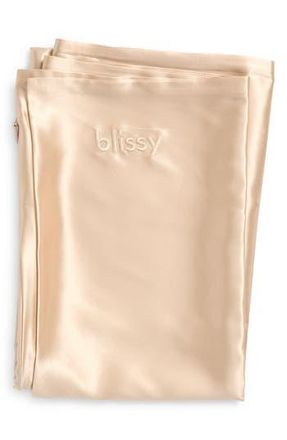 Blissy Mulberry Silk Pillowcase in Light Gold at Nordstrom Rack, Size Standard