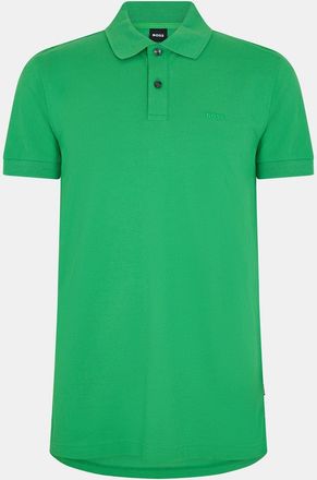 HUGO BOSS Mens Firenze Short Sleeve Polo Shirt in.Open Green - Size Medium
