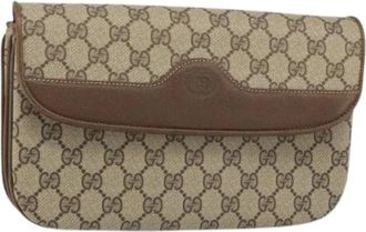 Gucci Pre-owned Clutches, female, Beige, Size: ONE SIZE Pre-owned Plastic Clutch