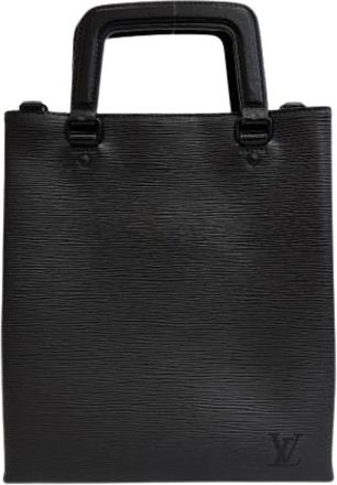 Louis Vuitton Pre-owned Tote Bags, male, Black, Size: ONE SIZE Pre-owned Sac Plat Fold Tote