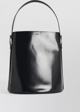 Coperni ergonomic leather tote bag buckle detail