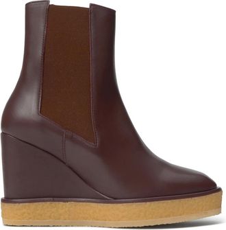 Castaner Schoenen, Dames, Rood, 39 EU, Leer, Laars MET 10Cm WIG