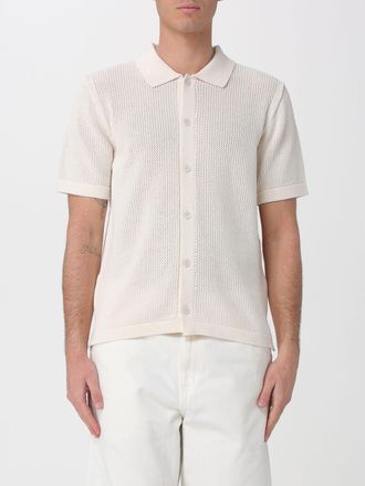 Maison Kitsun&eacute; Cotton Blend Polo Cardigan