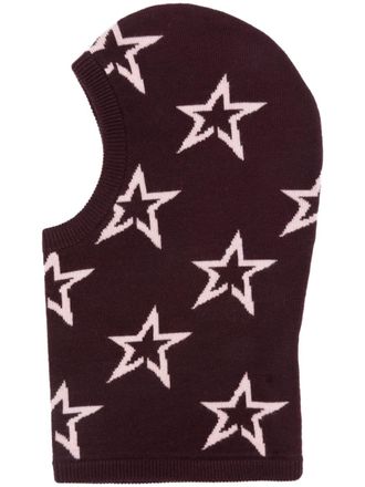 Perfect Moment Passamontagna con motivo a intarsi - Rosso