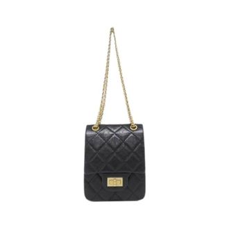 Chanel Pre-owned Calf Shoulder Bag - Dames - Vintage Mini Tas - Zwart - ONE Size - Leer - Vintage