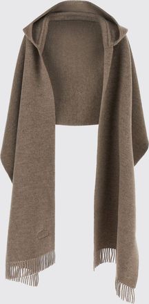 Brunello Cucinelli Mantella lunga con cappuccio in lana e cashmere con frange