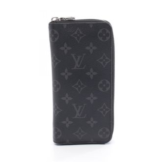 Louis Vuitton Monogram Eclipse Black Monogram Eclipse Long Wallet (Bi-Fold) (Pre-Owned)