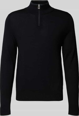 Paul Smith Strickpullover mit gerippten Abschlüssen in Black, Größe XXL