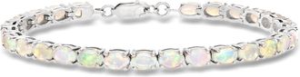 Ross-Simons Ethiopian Opal Tennis Bracelet in Sterling Silver