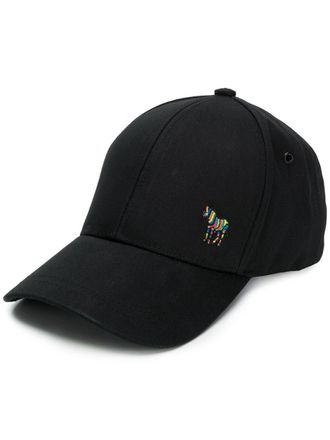 Paul Smith zebra logo cap - men - Cotton - One Size - Black