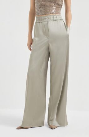 Brunello Cucinelli Track trousers in Olive at Nordstrom, Size 38 It
