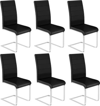 Woltu Woltu 6x Sillas De Comedor Silla Ergon&oacute;mica Para Oficina Y Casa Silla En Forma De C Con Respaldo Alto Silla De Cocina Moderna Y Chic Piel Sint&eacute;tica Ne
