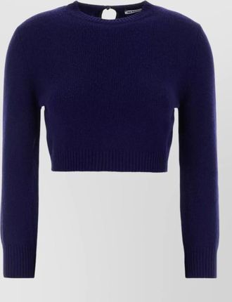 Jil Sander wool blend sweater long sleeves cropped
