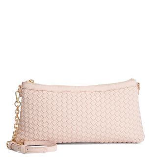 Dune London Womens Accessories Earlington - Woven Clutch Bag - Blush - One Size