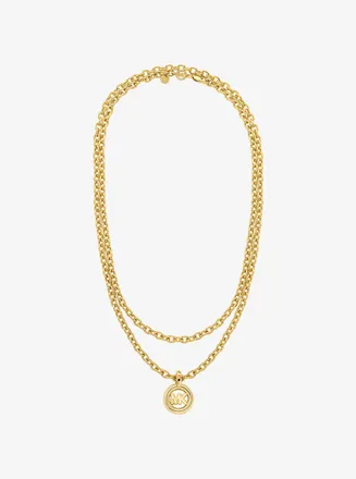 Michael Kors MK Pop Charm Chain-Link Necklace
