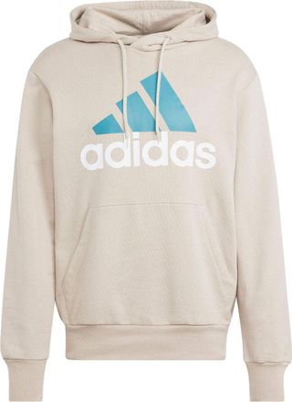 adidas French Terry Big Logo Hoodie Beige Blue IJ8584