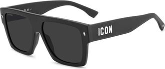 Dsquared2 Icon 0030/S Zonnebrillen - Heren - Zonnebrillen - Zwart - 58 MM - Accessoires