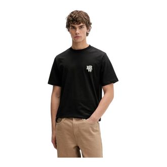 Barrow T-Shirts, male, Black, Size: XS Smile Retro Spine T-Shirt