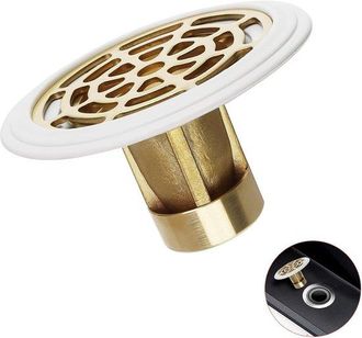 OEM Sif&oacute;n De Suelo Con V&aacute;lvula Antiolor De Lat&oacute;n Reforzado, Con Anillo De Goma, Apto Para Orificios De Desag&uuml;e De Suelo De 27 A 55 Mm De Di&aacute;metro