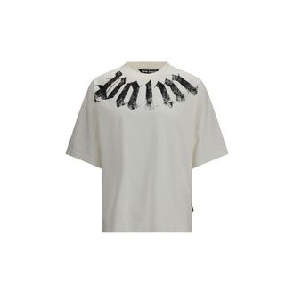 Palm Angels Witte Katoenen T-Shirt
