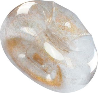 OEM Puf Inflable Decorativo Con Lentejuelas Doradas Para Adultos, Taburete Para Uso En Interiores Y Exteriores, Sill&oacute;n De Viaje