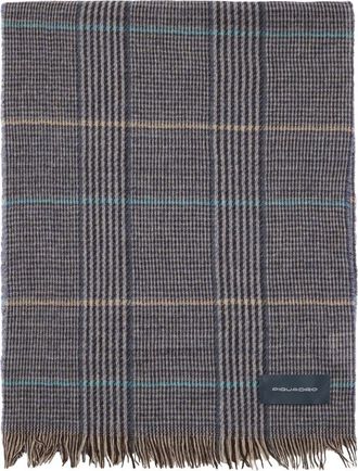 Piquadro Sc 24 Ai 2026 Lichtgewicht Sjaal van Wolmix - Heren - Wintersjaals - Blauw - ONE Size - Wol - Accessoires
