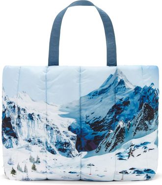 Perfect Moment oversized tote bag - unisex - Nylon - OS - Blue