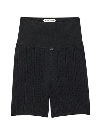 J.W.Anderson High-Waisted Perforated Knit Shorts