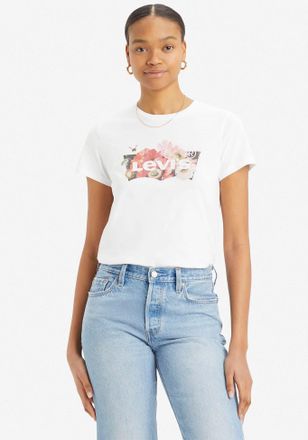 Levi's T-Shirt LEVIS LSE THE PERFECT TEE, Damen, Gr. XS (34), floral bw fill brigh, Jersey, Obermaterial: 100% Baumwolle, figurumspielend h&uuml;ftlang, Rundhals,
