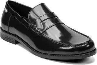 Kenneth Cole Paco Patent Penny Loafer in Black at Nordstrom, Size 10.5