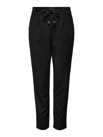 Only Jogger Pants ONLY ONLJAZ PULL-UP PANT TLR ZLO, Damen, Gr. XL, L&auml;nge 32, schwarz, Milano Rib, Obermaterial: 100% Polyester, unifarben, regular fit norm