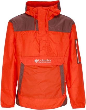 Columbia Pittige Windbreaker met Verstelbare Capuchon - Heren - Windbreakers - Oranje - M - Polyester - Fitness
