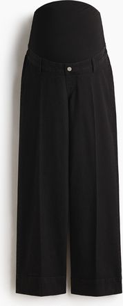 H&M MAMA Wide Jeans - Schwarz