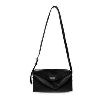 Balenciaga Le 7 Medium Shoulder Bag - Dames - Tassen - Zwart - Maat: ONE Size Zijde