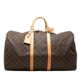 Louis Vuitton Pre-owned Weekend Bags, female, Brown, Size: ONE SIZE Pre-owned Keepall 55