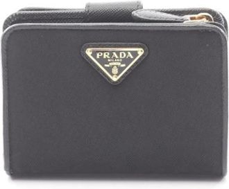 Prada Pre-owned Wallets, female, Black, Size: ONE SIZE Pre-owned Vintage Nylon Wallet