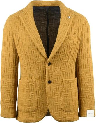 L.B.M. 1911 L.b.m. 1911, Heren, Jassen, Geel, Maat: L Wol