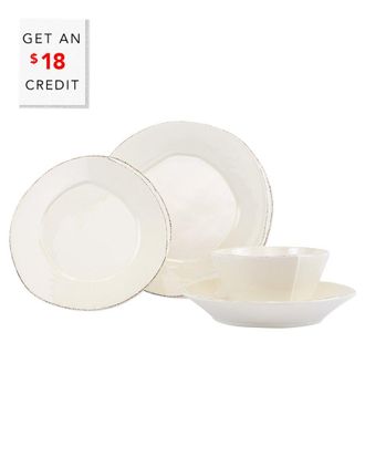 Vietri Vietri Lastra Linen 4Pc Place Setting With $18 Credit