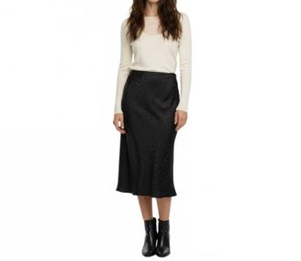 Lucky Brand Midi Skirt In Black