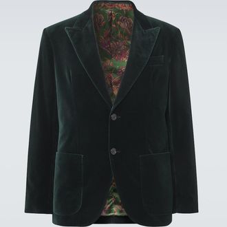Etro Cotton velvet blazer