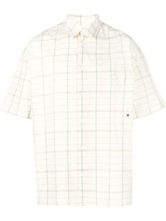 Études Studio plaid-check print shirt - Neutrals