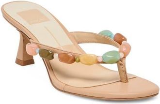 Dolce Vita Daksie Flip Flop in Cafe Leather at Nordstrom, Size 9.5