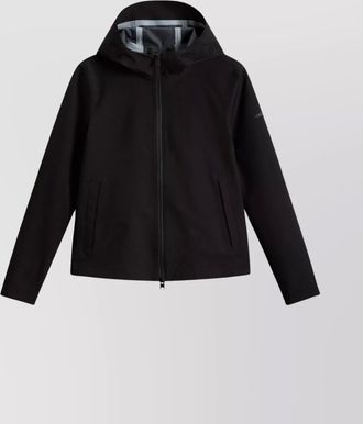 Woolrich hooded jacket with side slit pockets