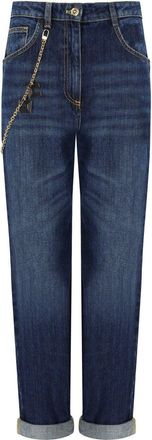 Elisabetta Franchi JEANS CON CATENA BLU ELISABETTA FRANCHI