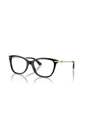 Jimmy Choo London 52mm Rectangle optical glasses in Black at Nordstrom