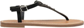 K.Jacques Coriolan Sandaal - Dames - Sandalen - Zwart - 38 EU - Leer - Schoenen