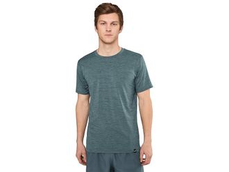 Brooks Luxe Short Sleeve Mens Clothing Heather Slate Grey : 2XL, Polyester/Spandex