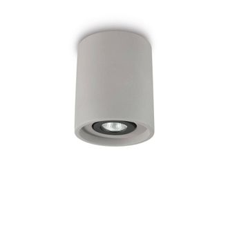 Netlighting Oak 1 Light Round Surface Mounted Downlight Light Grey
